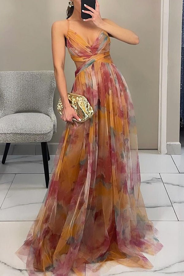 Mune | Elegant Maxi Dress In Beautiful Floral Pattern
