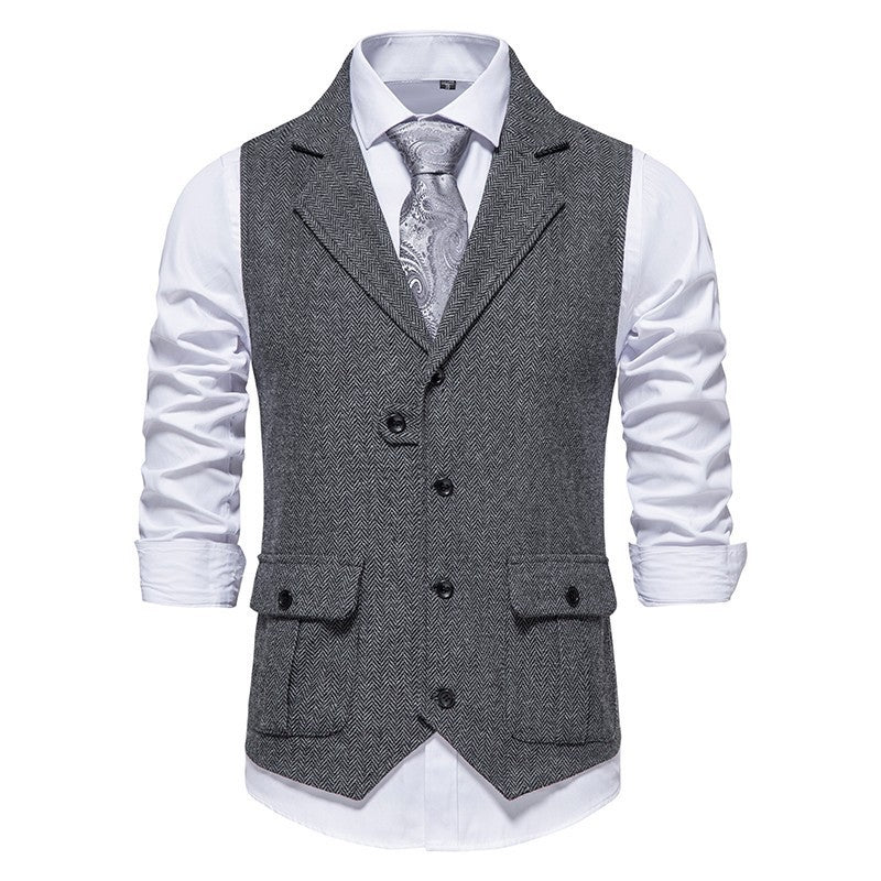 Men’s Smart Casual Office Outfit Vest