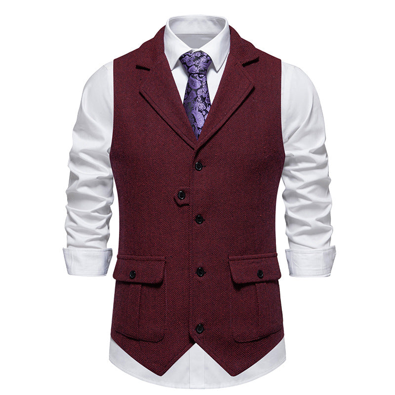 Men’s Smart Casual Office Outfit Vest