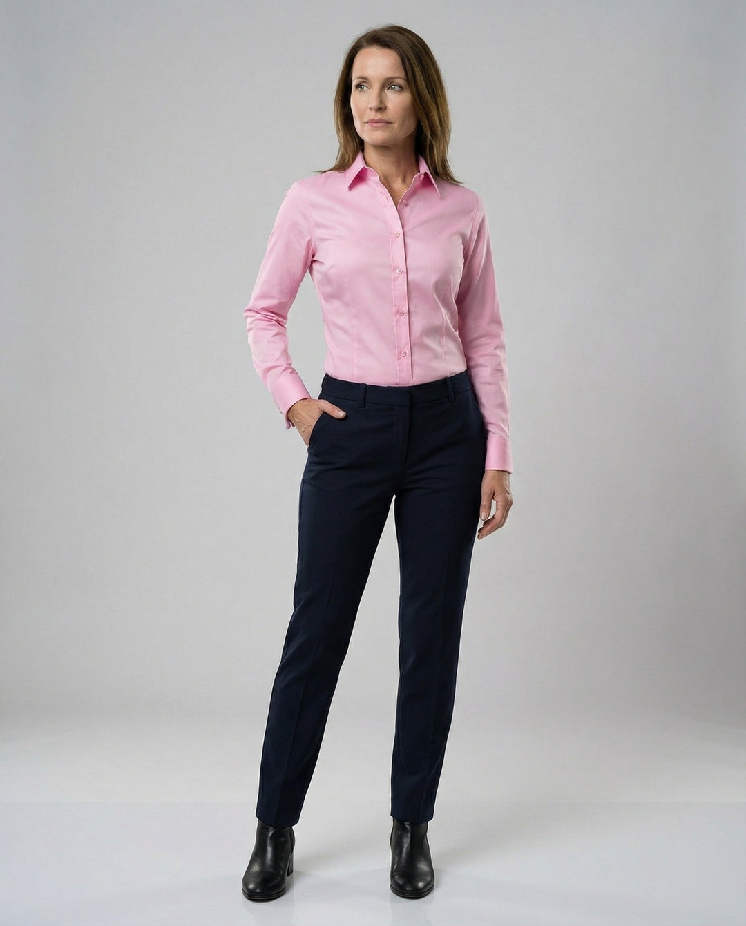 Women's shirt blouse stretch fitted