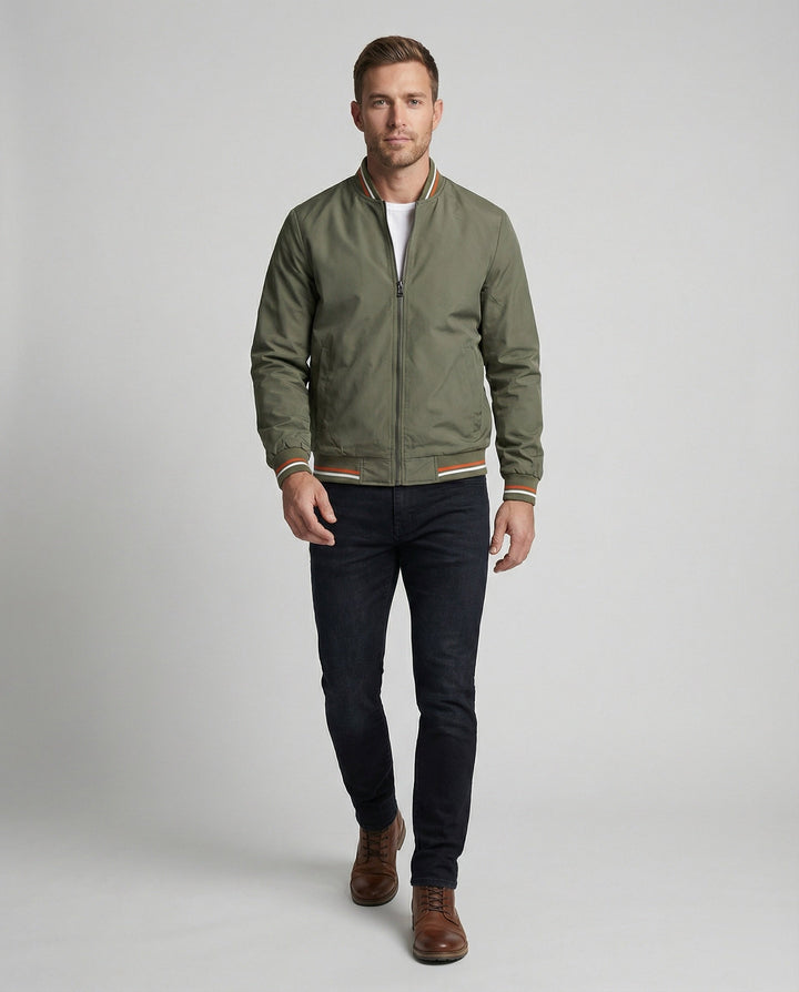 Men's Slim Fit Bomber Jacket