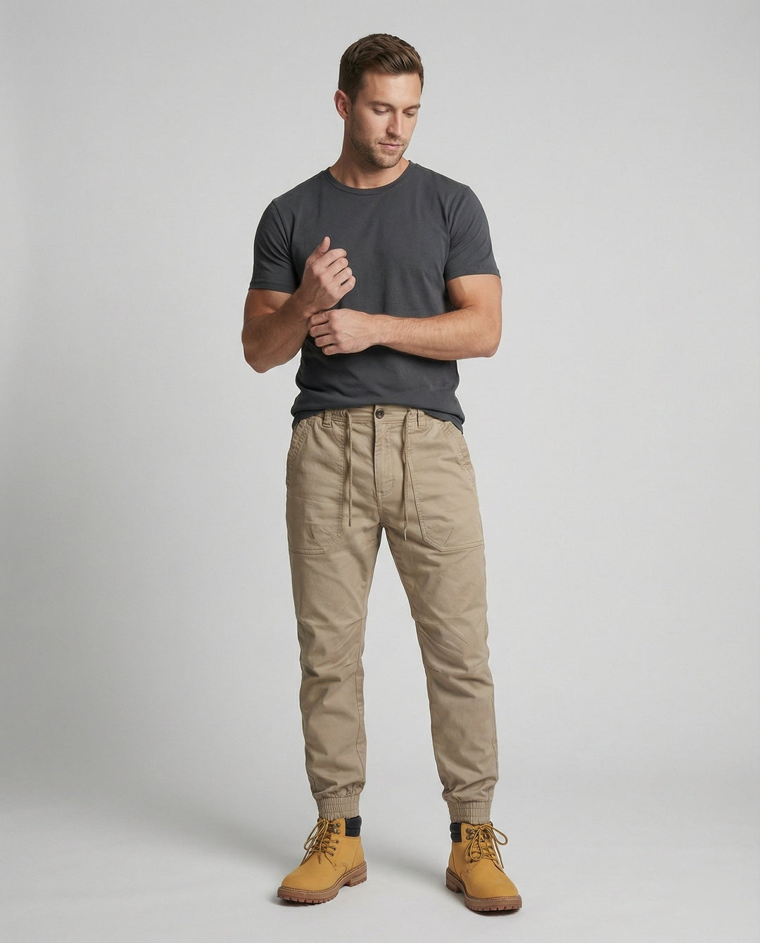 Flexible Cargo Pants Men