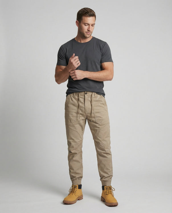 Flexible Cargo Pants Men
