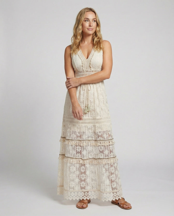 Mune Fashion | Graceful Boho Lace Dress for Summer