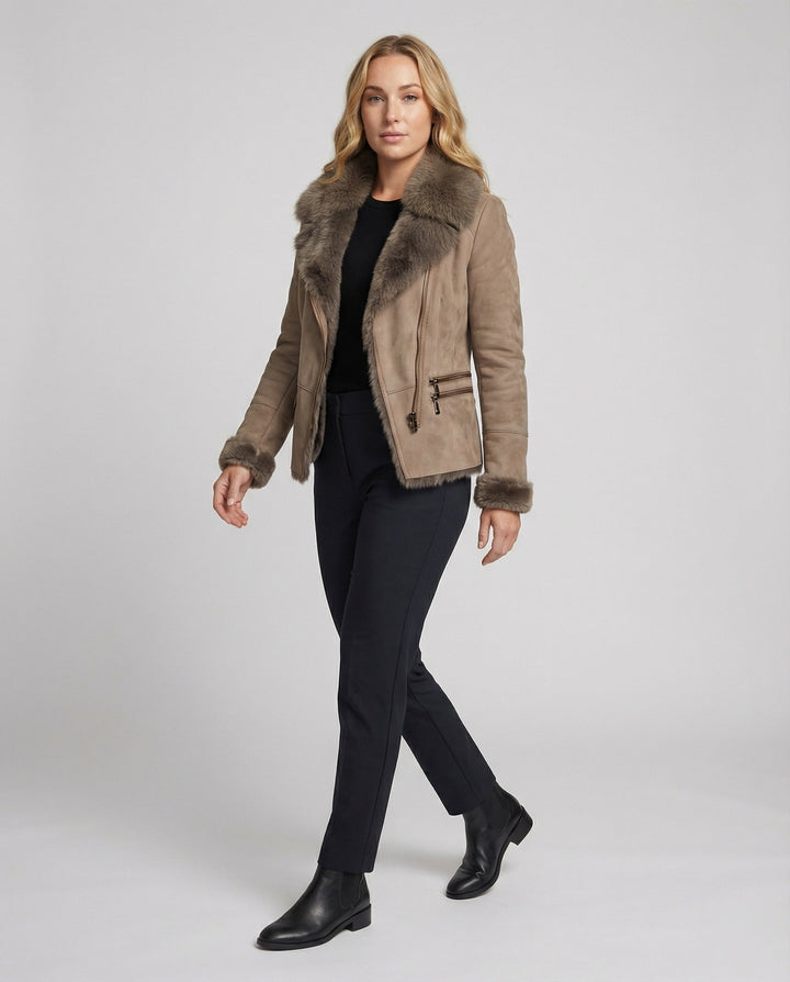 Mune Fashion | Winter jacket with elegant collar for winter