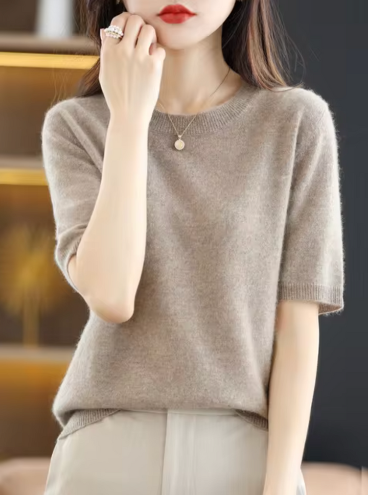Mune Fashion | Short-sleeved wool sweater