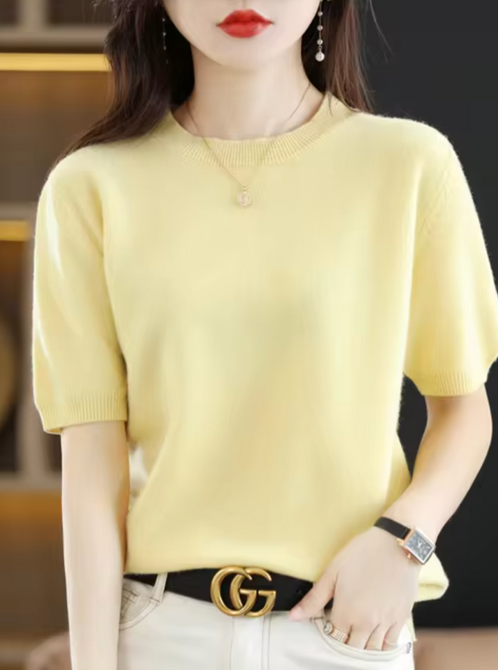 Mune | Short Sleeve Wool Sweater