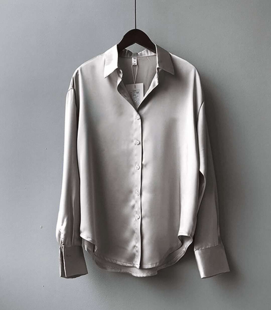 Mune | Buttoned Satin Silk Blouse