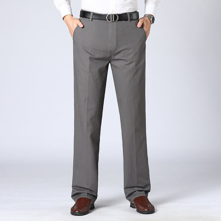 Mune Fashion | Tailored Fit Straight Leg Crease Cotton Blend