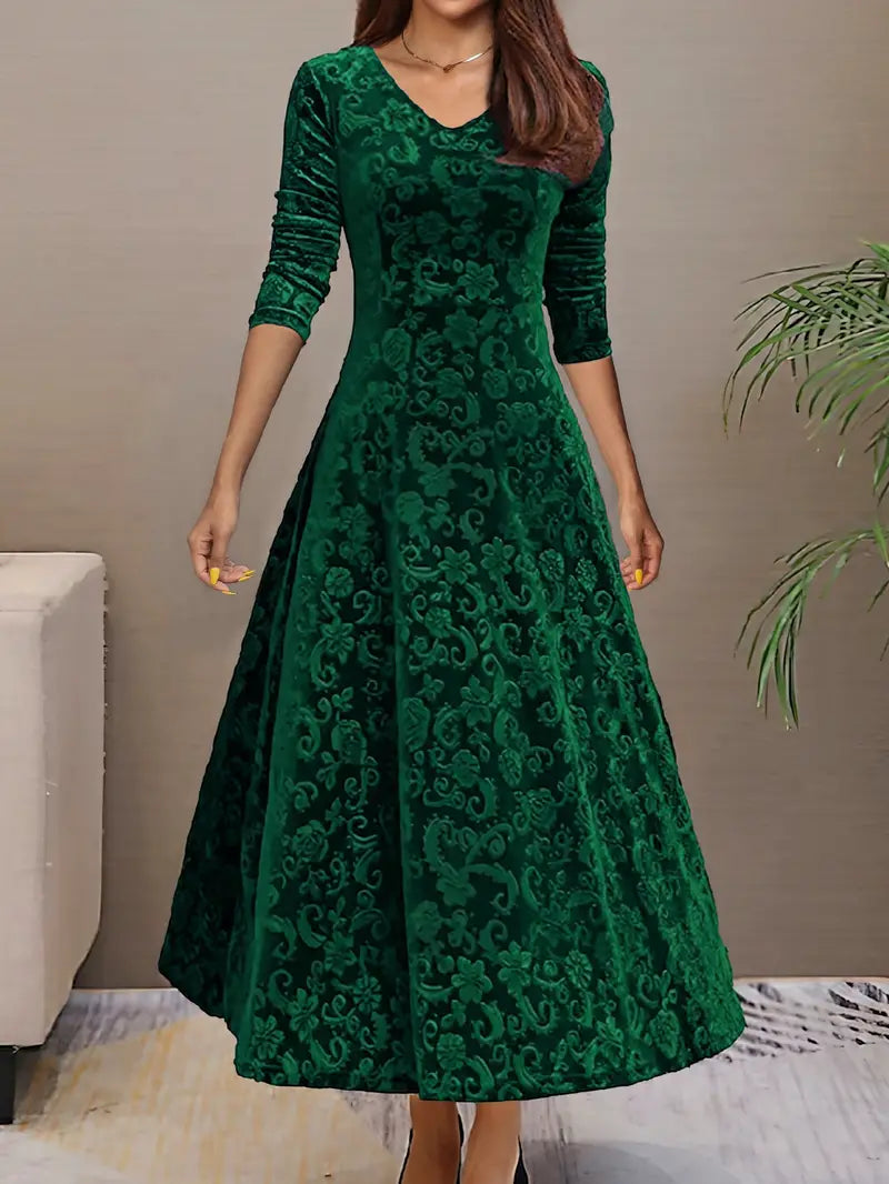 Mune | Maxi Dress With Wide Hem And Fall