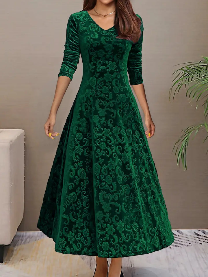 Mune | Maxi Dress With Wide Hem And Fall