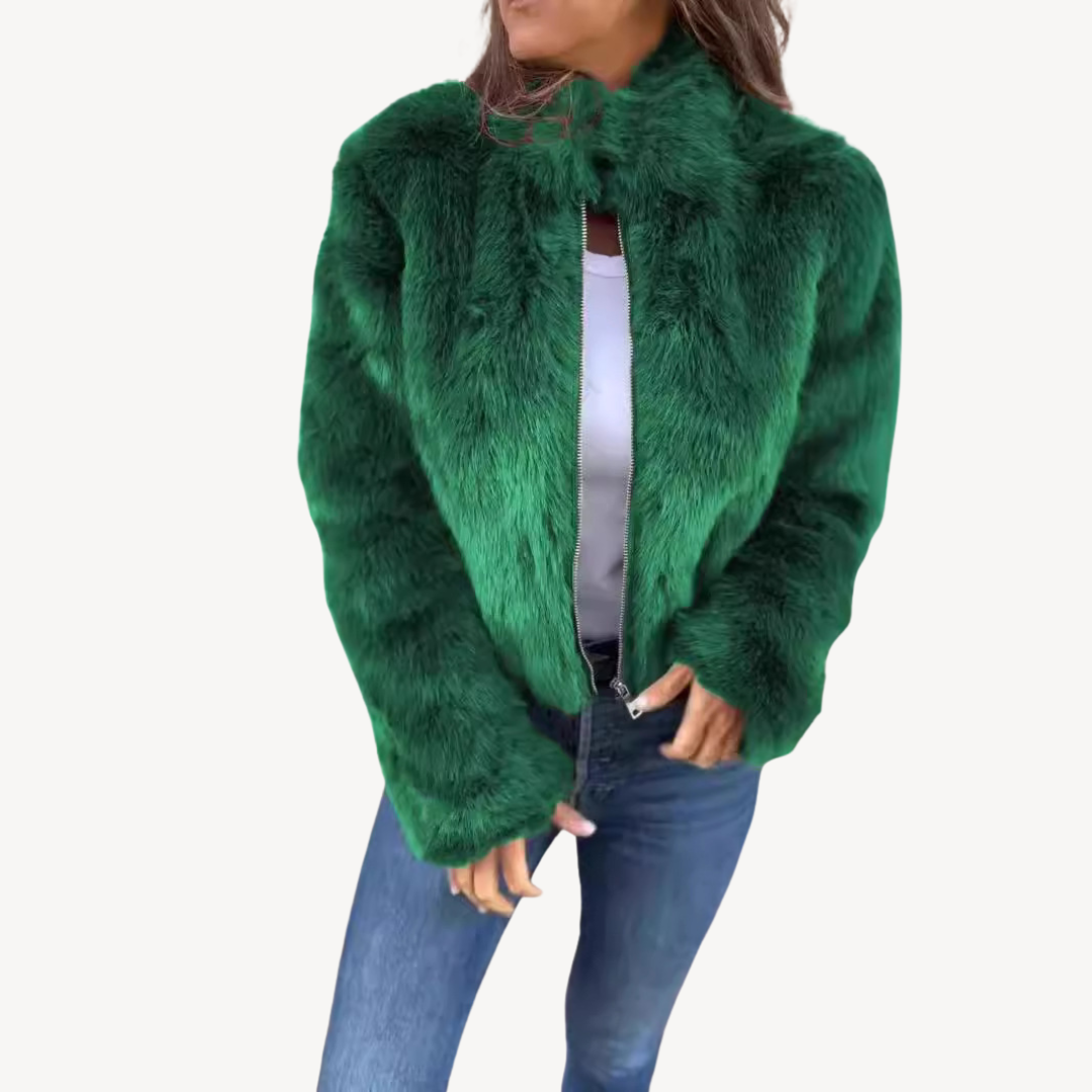Mune | Women's Faux Fur Zip-Up Jacket