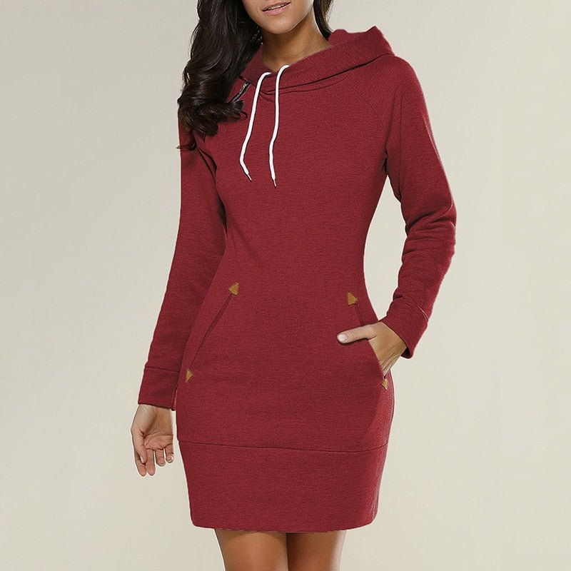 Mune | Casual hoodie dress above the knee