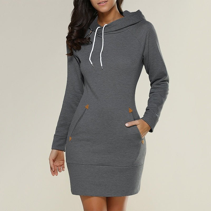 Mune | Casual hoodie dress above the knee