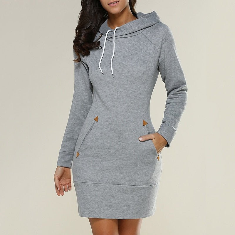 Mune | Casual hoodie dress above the knee