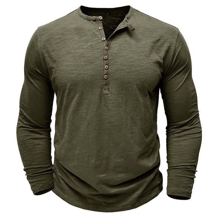 Men's Long-Sleeve Henley Shirt