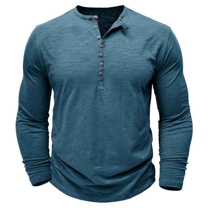 Men's Long-Sleeve Henley Shirt