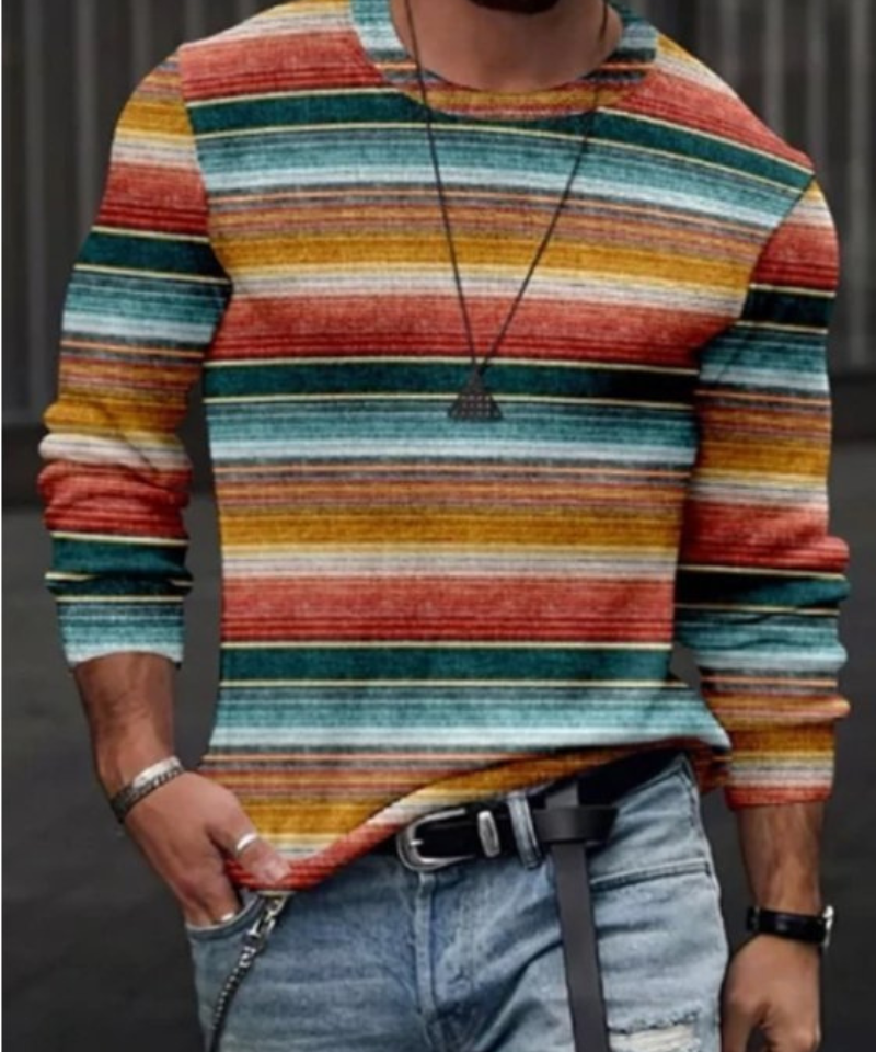 Mune | Men's Long Sleeve Striped Sweatshirt