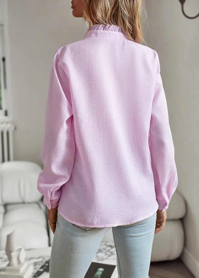 Mune | Blouse With Long Sleeves And Striped Pattern