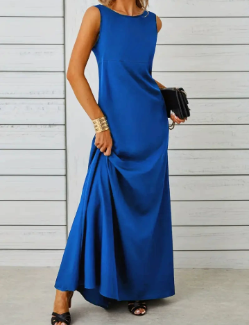 Mune Fashion | Elegant Jacquard Dress Without Sleeves