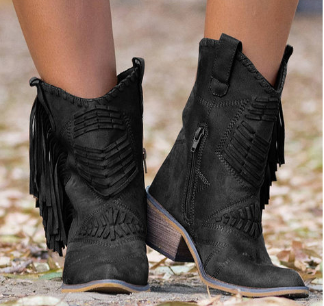 Mune | Western-Cowgirl-Fringe-Boots