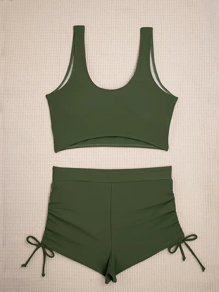Mune | Olive Green Active Bikini Set