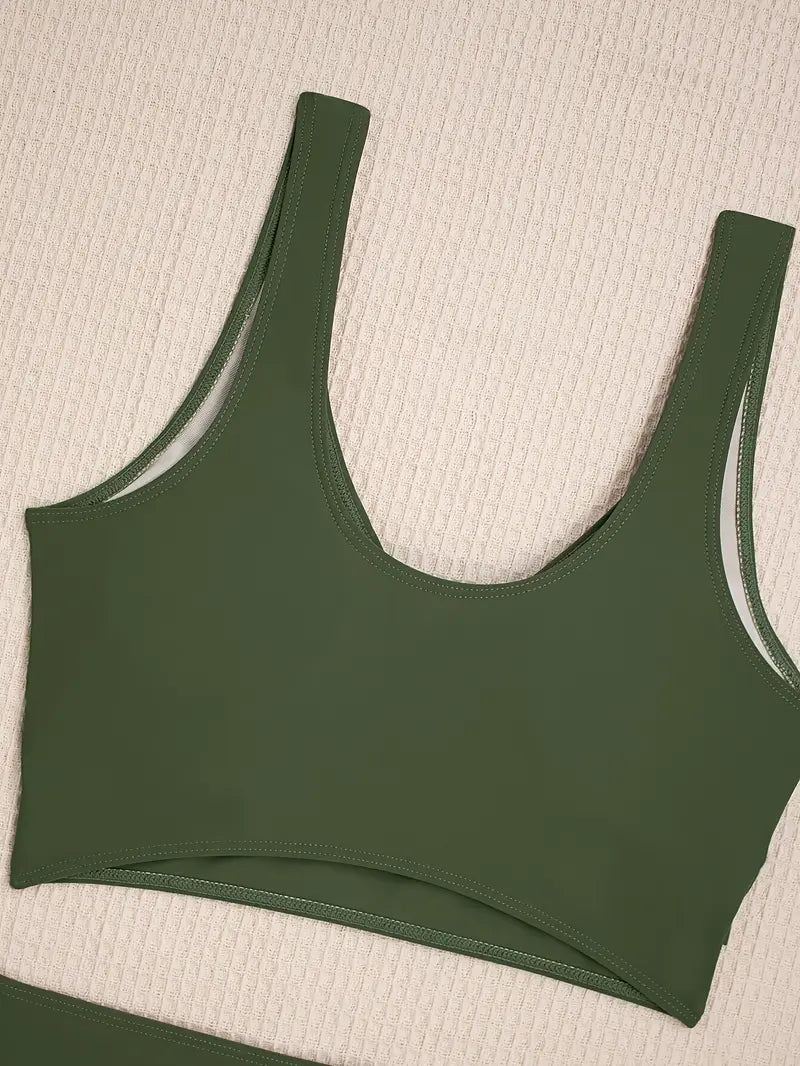 Mune | Olive Green Active Bikini Set