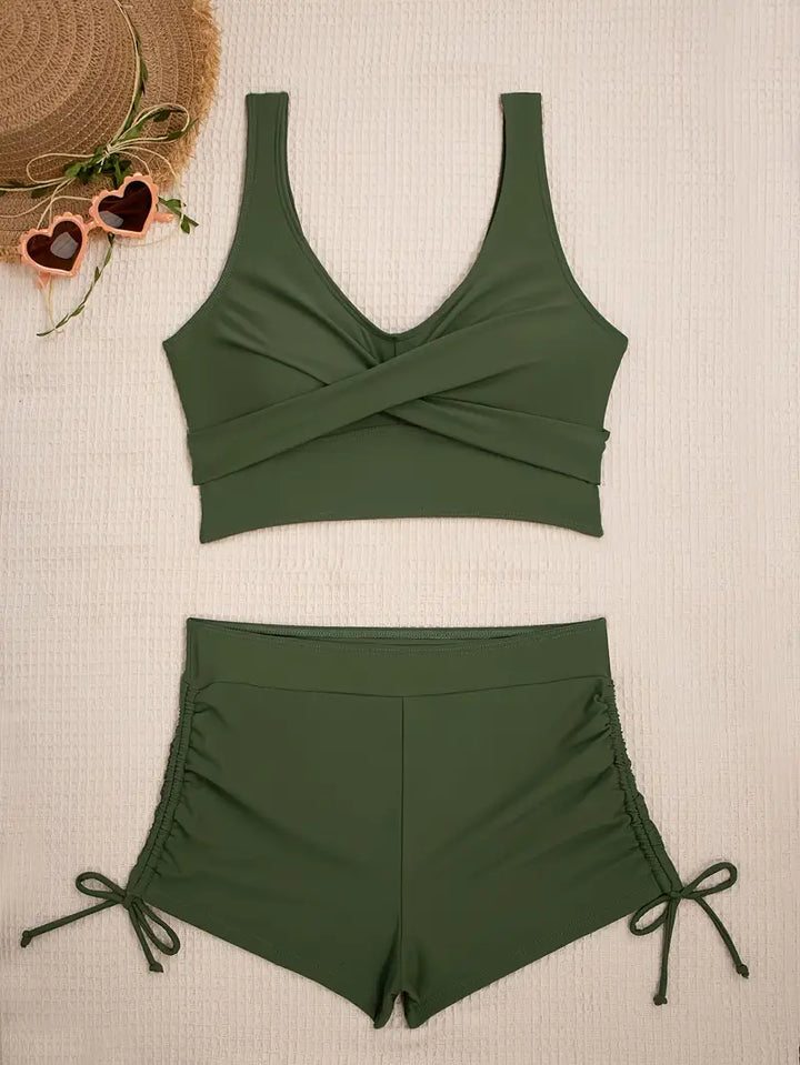Mune | Olive Green Active Bikini Set