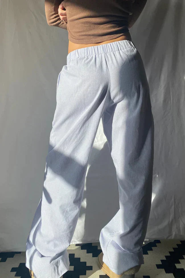 Mune Fashion | Loose fit Striped Elastic Waist Pants