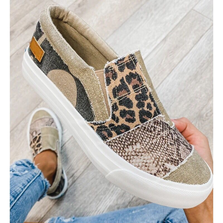 Mune Fashion| Women’s Stretch Slip-On Leopard Print Shoes