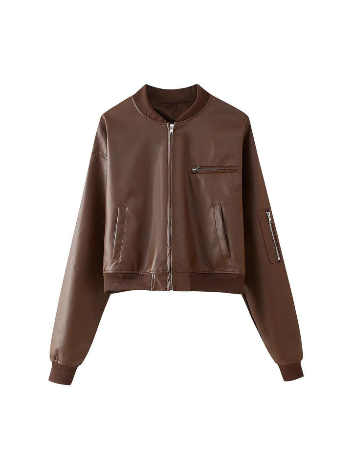 Mune | Leather Bomber Jacket