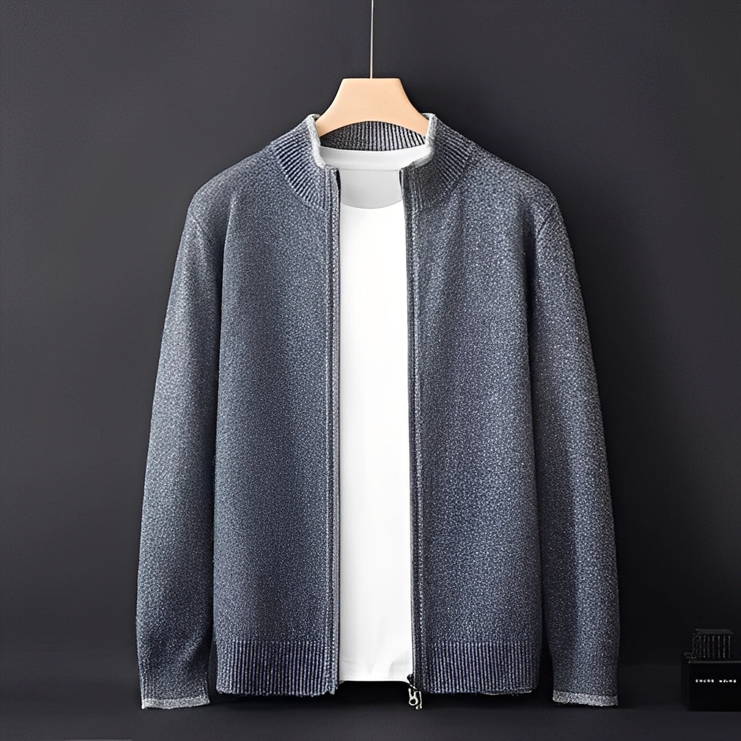 Mune | Modern Cashmere Coat with Zipper for Men