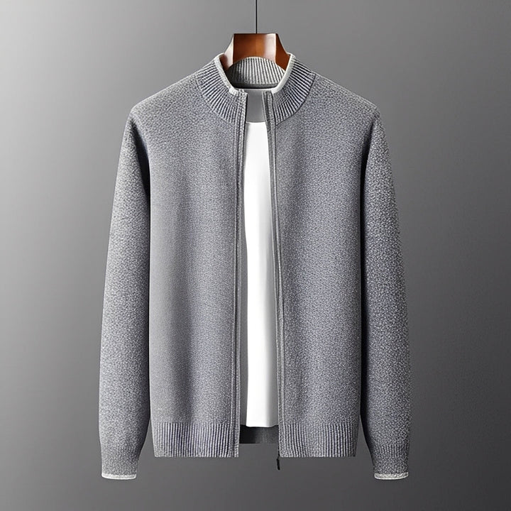 Mune | Modern Cashmere Coat with Zipper for Men
