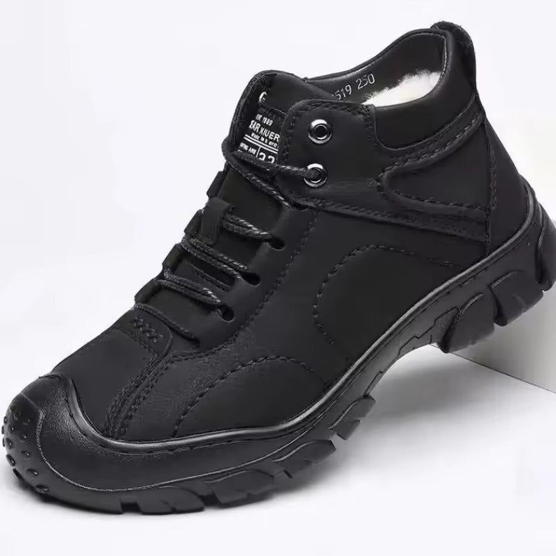 Mune | Men's winter boots made of waterproof leather with non-slip sole