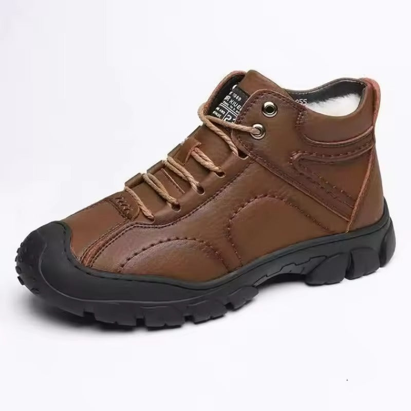 Mune | Men's winter boots made of waterproof leather with non-slip sole