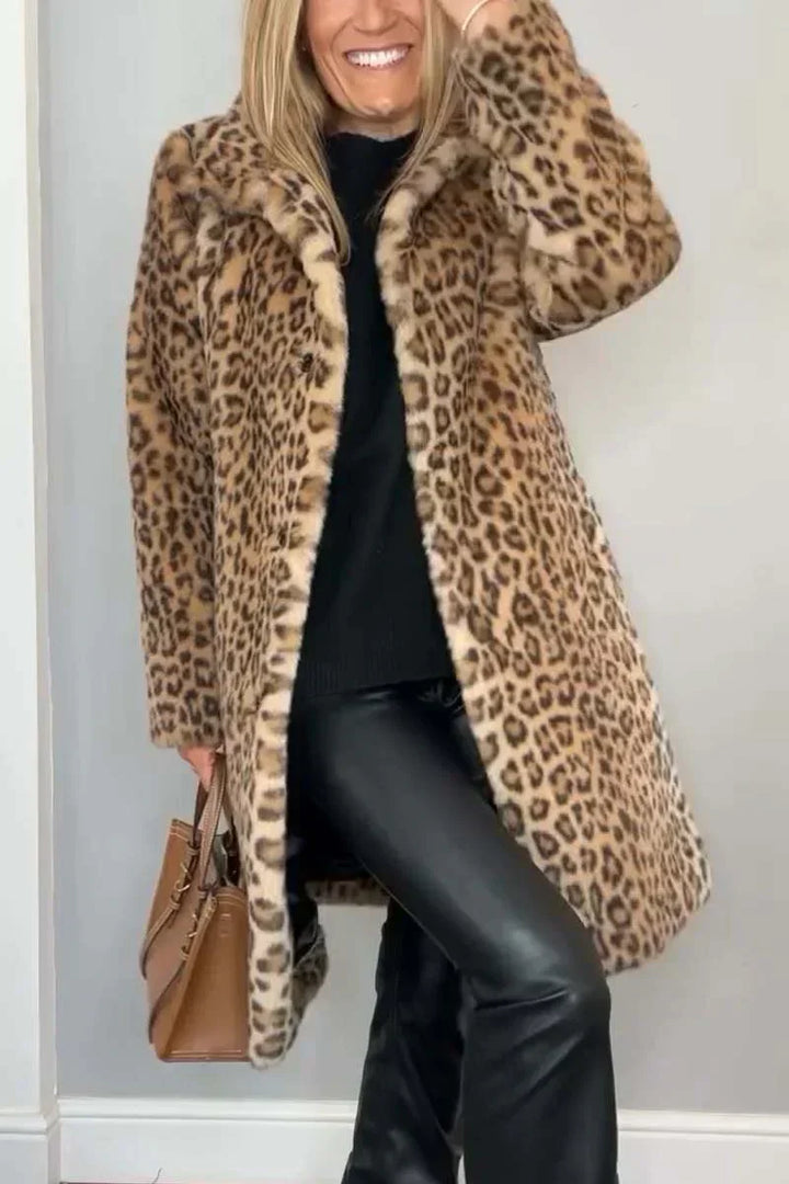 Mune | Women Winter Coat with Animal Print