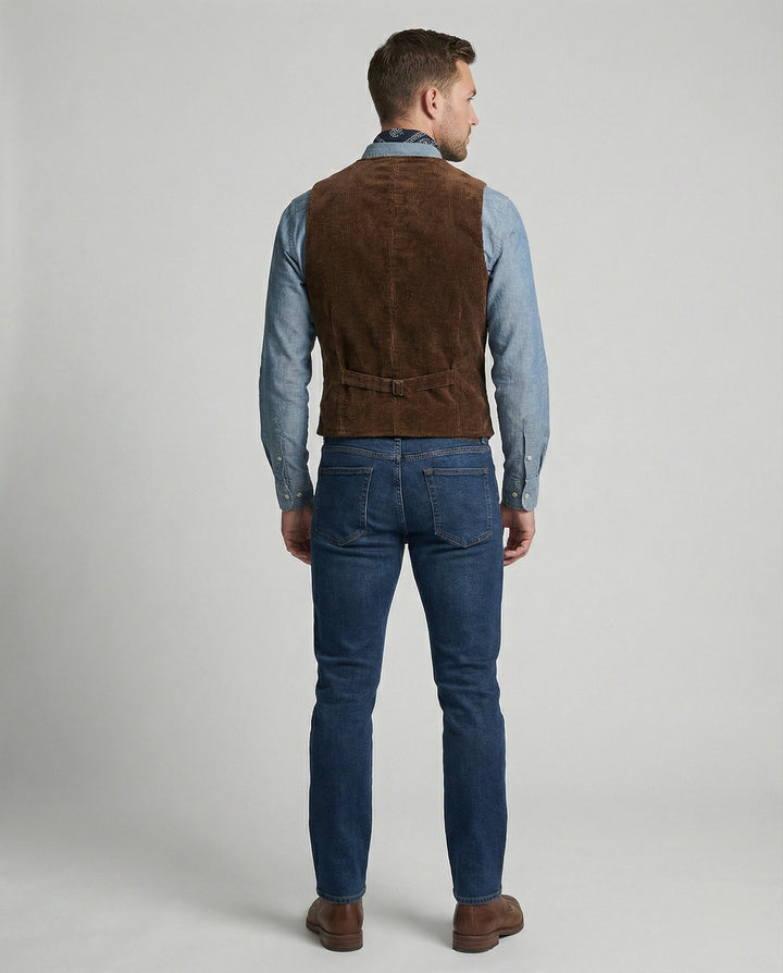 Mune Fashion | Traditional men's waistcoat made of corduroy