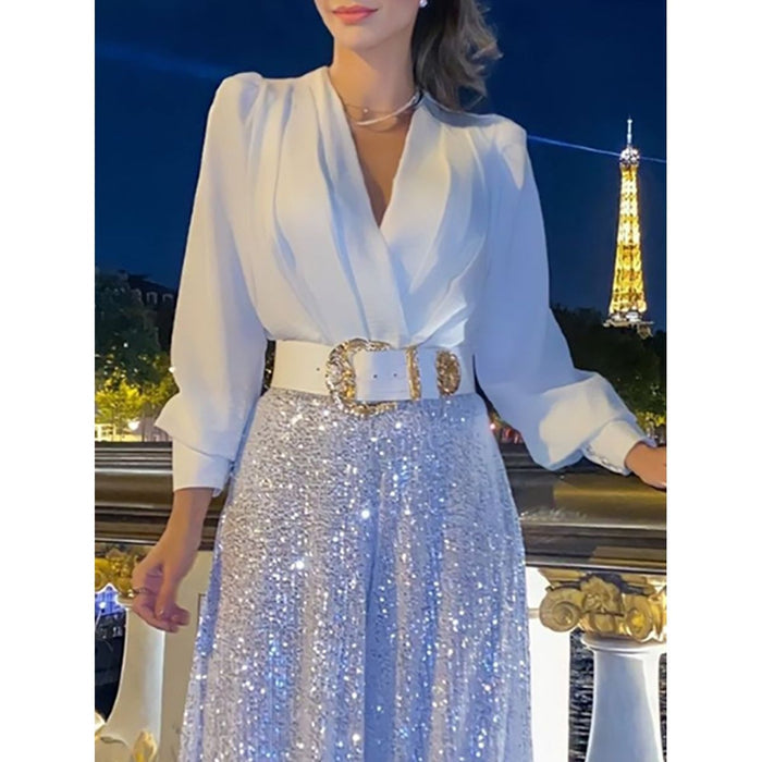 Mune | Two-Piece Set with V-Neck, Ideal for All Occasions