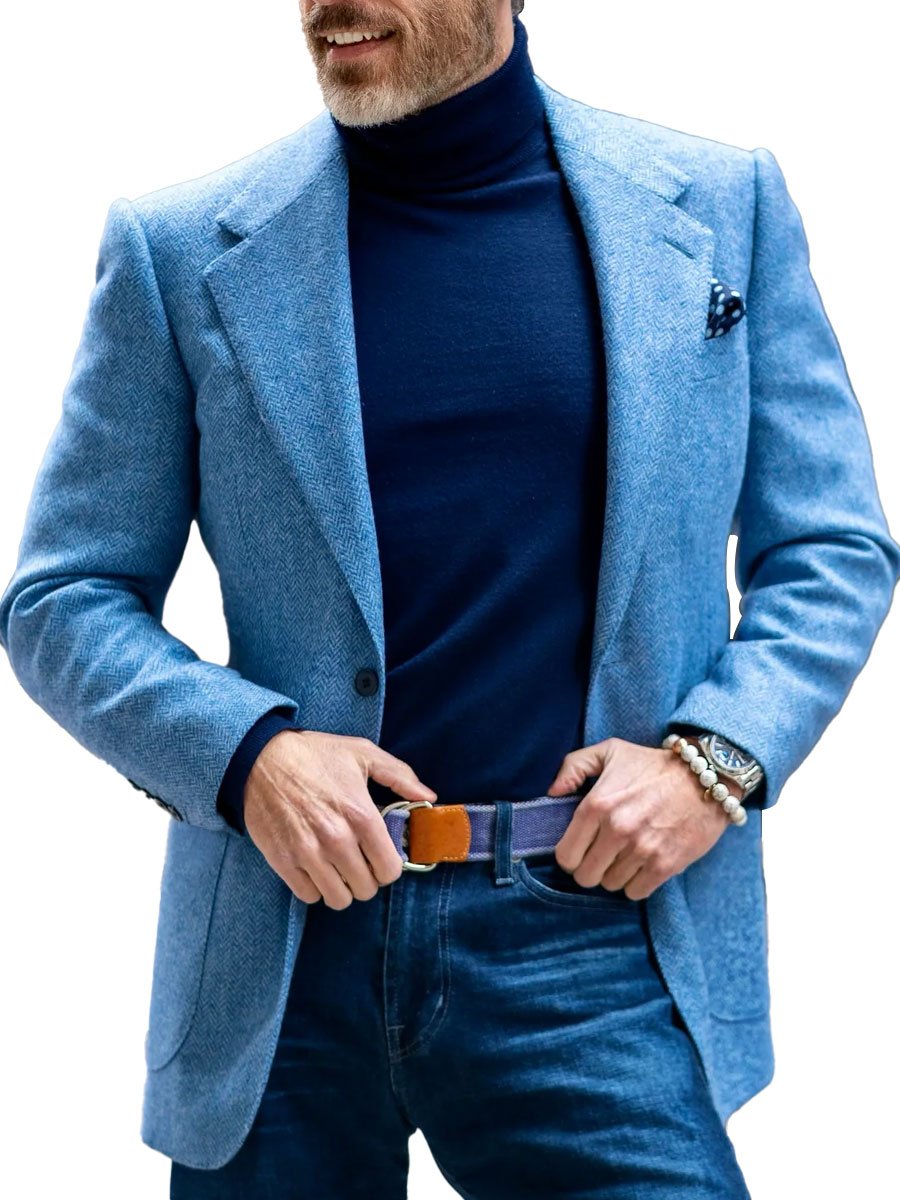 Mune | Vintage Houndstooth Wool Blazer - Timeless Style