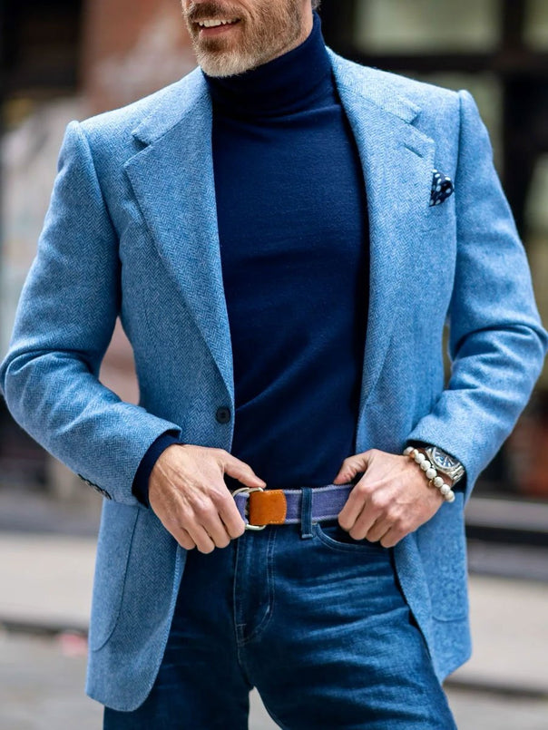 Mune | Vintage Houndstooth Wool Blazer - Timeless Style