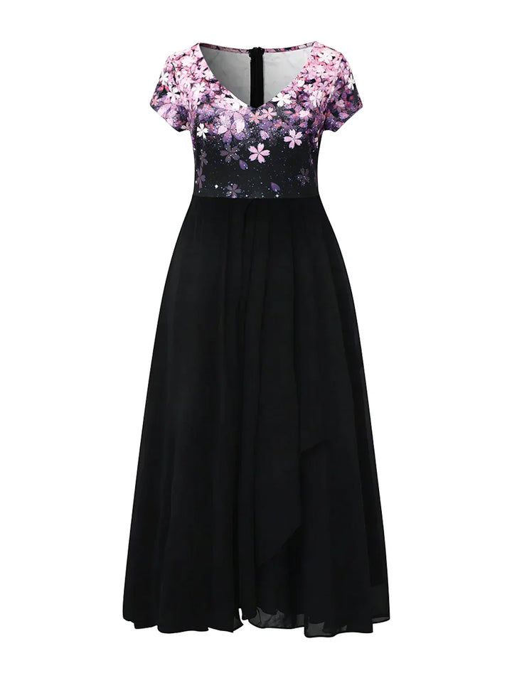 Mune | Elegant Midi Dress with Floral Lace