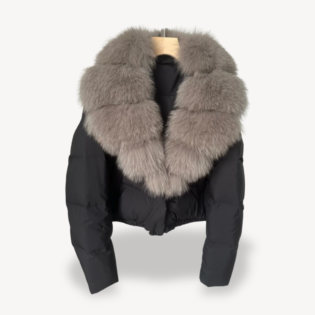 Mune | Winter Puffer Jacket with Faux Fur Collar for Women