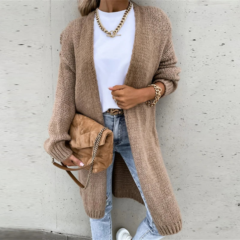 Mune | Elegant Cashmere Women's Cardigan In Mid Length