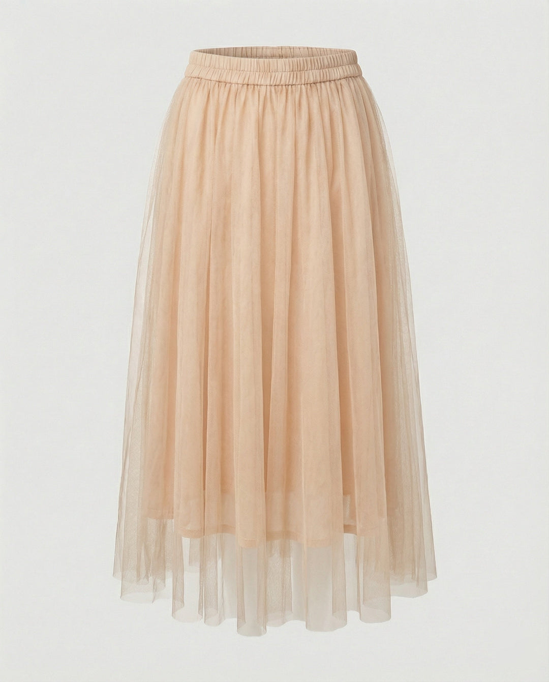 Ankle-length skirt with high waist