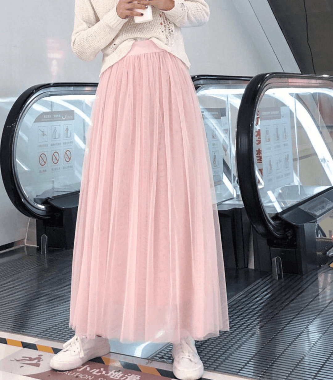Mune | Ankle-Length Skirt with High Waist