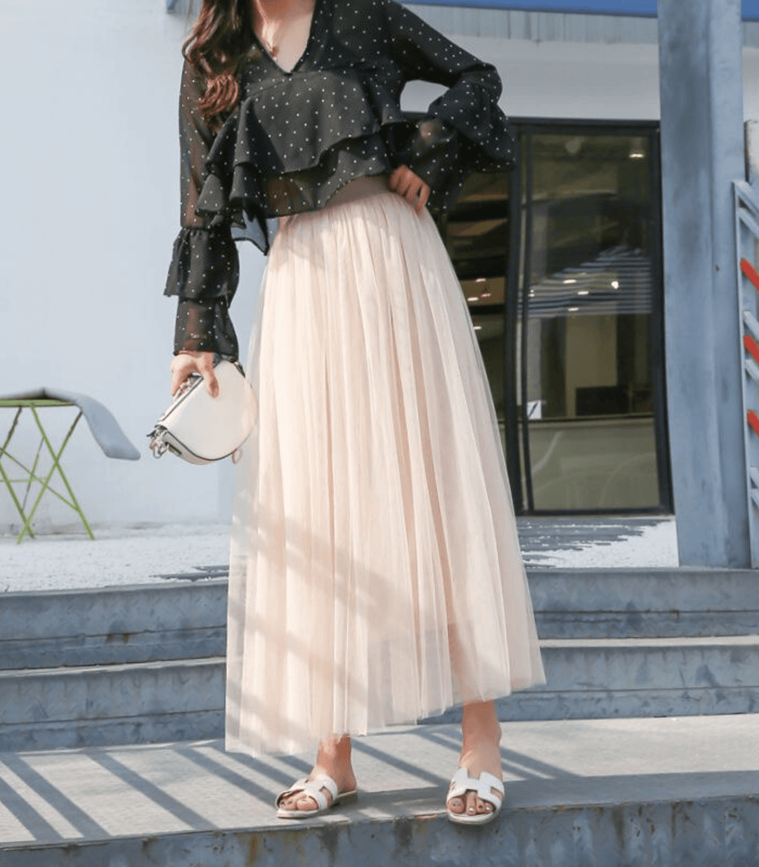 Mune | Ankle-Length Skirt with High Waist