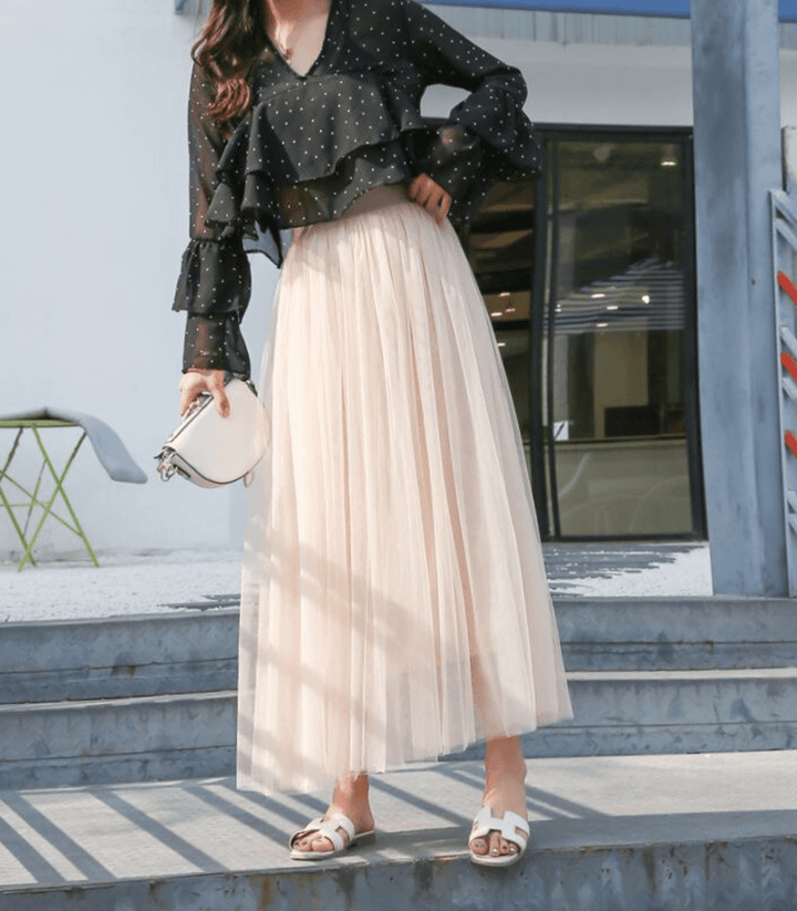 Mune | Ankle-Length Skirt with High Waist