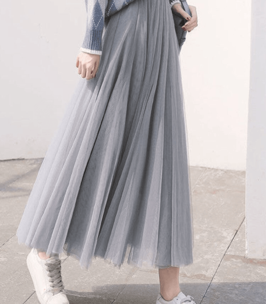 Mune | Ankle-Length Skirt with High Waist