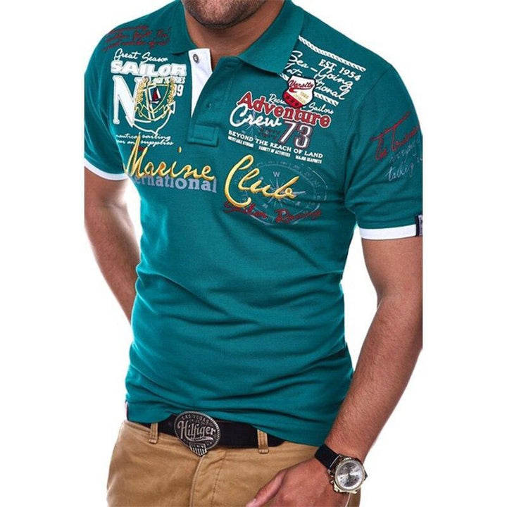 Mune Fashion | Polo shirt with letters for men