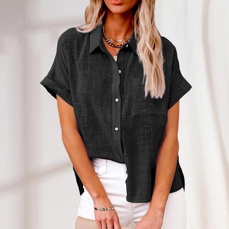 Casual Short Sleeve Blouse